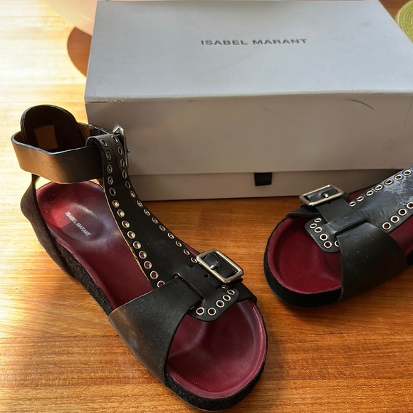 Isabel Marant Black Sandals - Picture 1 of 3